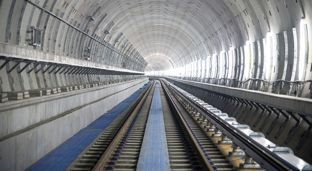 Civil engineering work as part of the Kita-Osaka Kyuko Line extension project