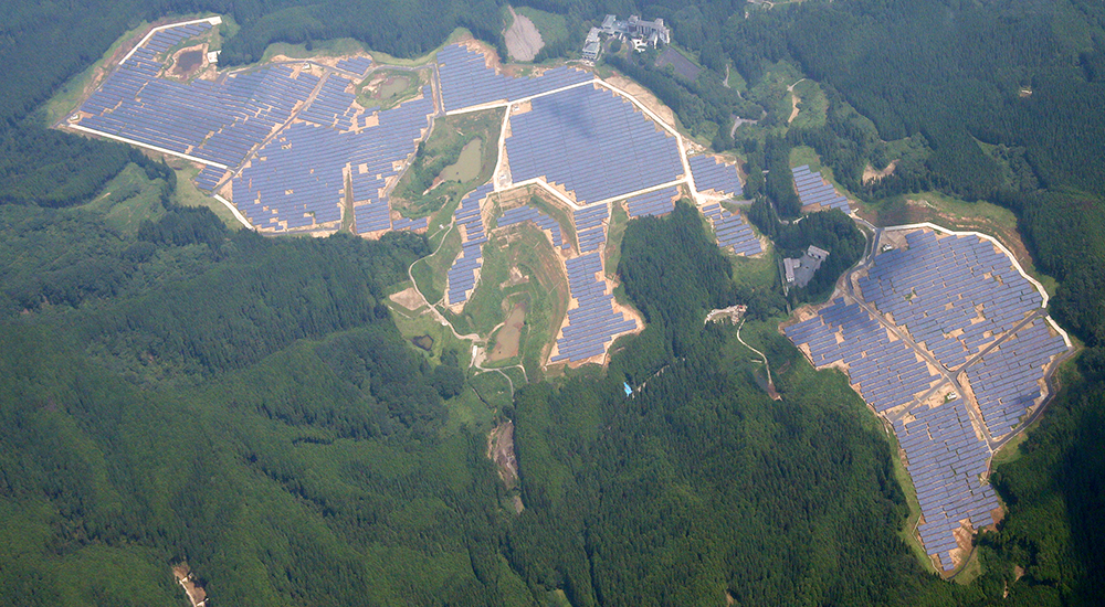 Construction work for Nikko Senbongi Solar Power Station