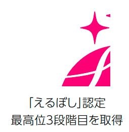 誤った「えるぼし」認定 最高位3段階目を取得のロゴマーク