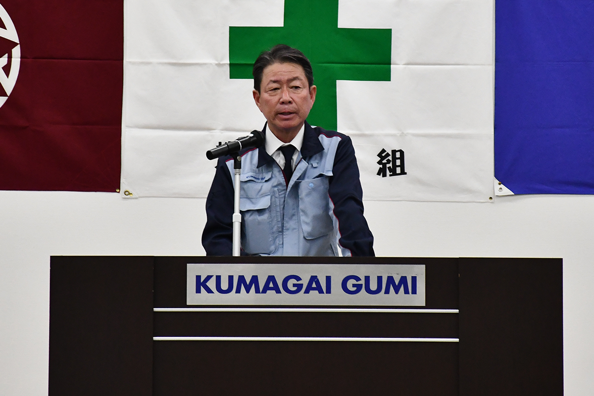 開会を宣言する小野本部長