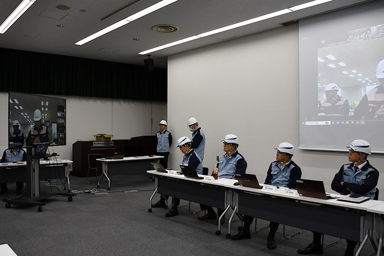 グループ会社とはWEB会議システムを使用した訓練により、当社との連携を強化しました。