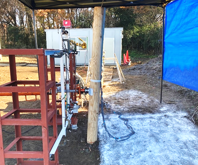 写真-1　水平載荷試験の試験状況