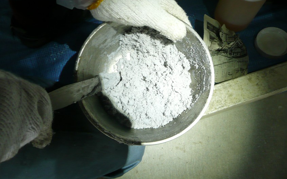 写真3 材料混合状況