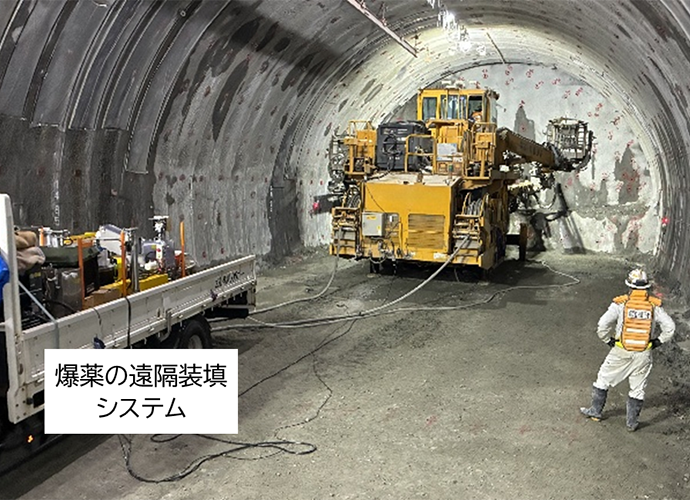 (e)試験施工全景
