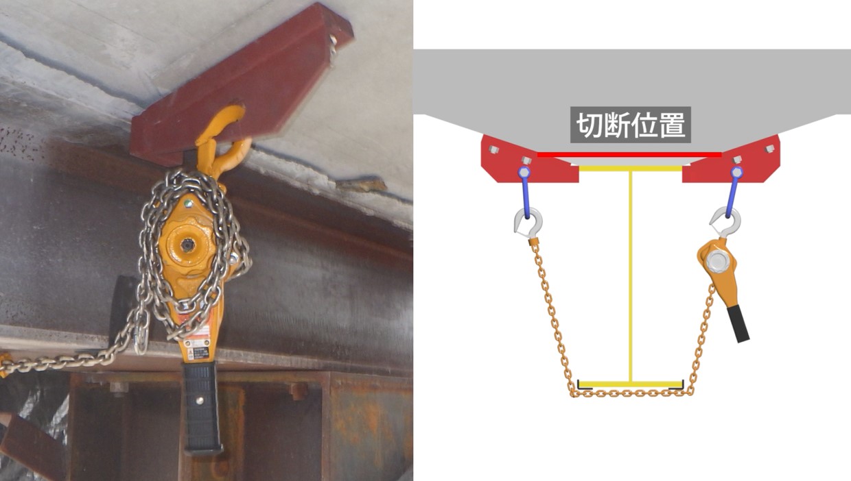 専用固定治具取付け状況詳細