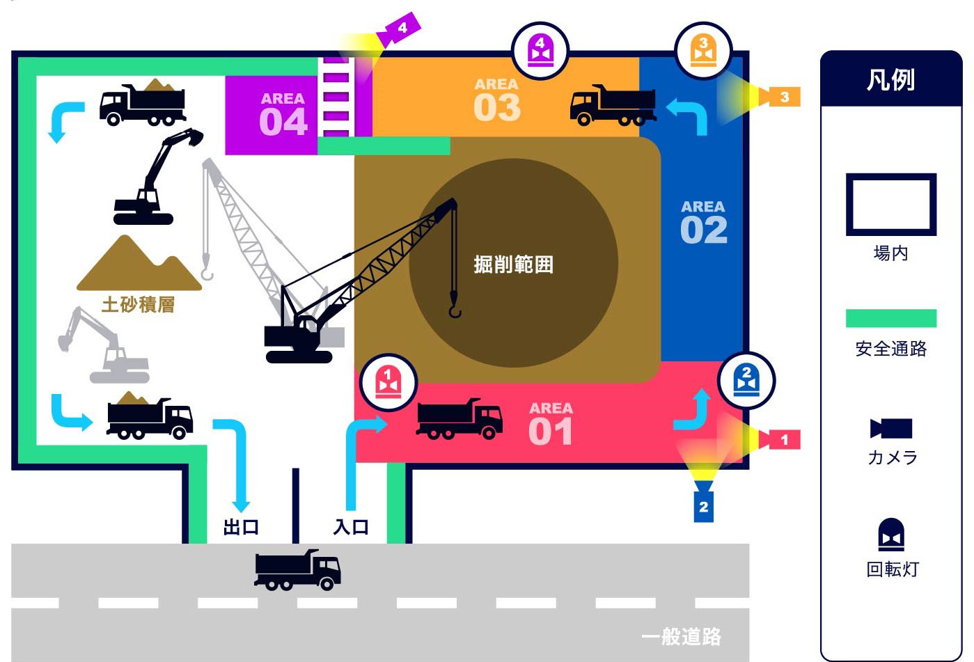 図-1 AI検知エリア図