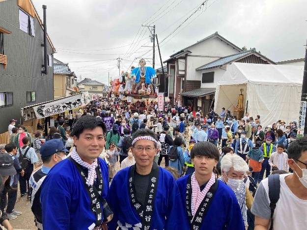 三国祭 曳き手ボランティア参加4