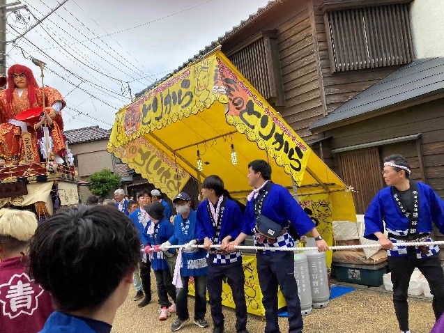 三国祭 曳き手ボランティア参加2