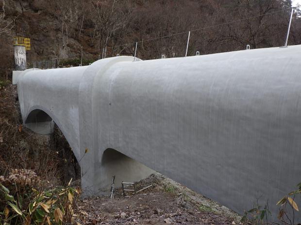 阿賀川水路橋補修工事2