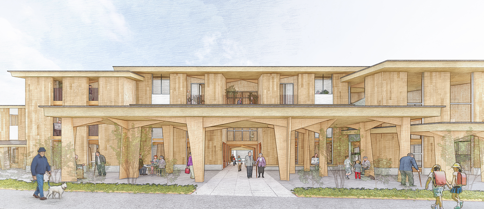 『さともり ブランチ こもれみち』パース