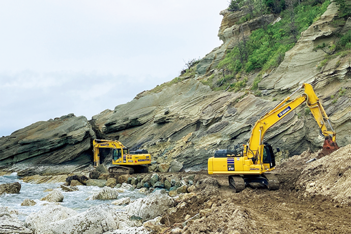 逢坂トンネル復旧工事施工状況