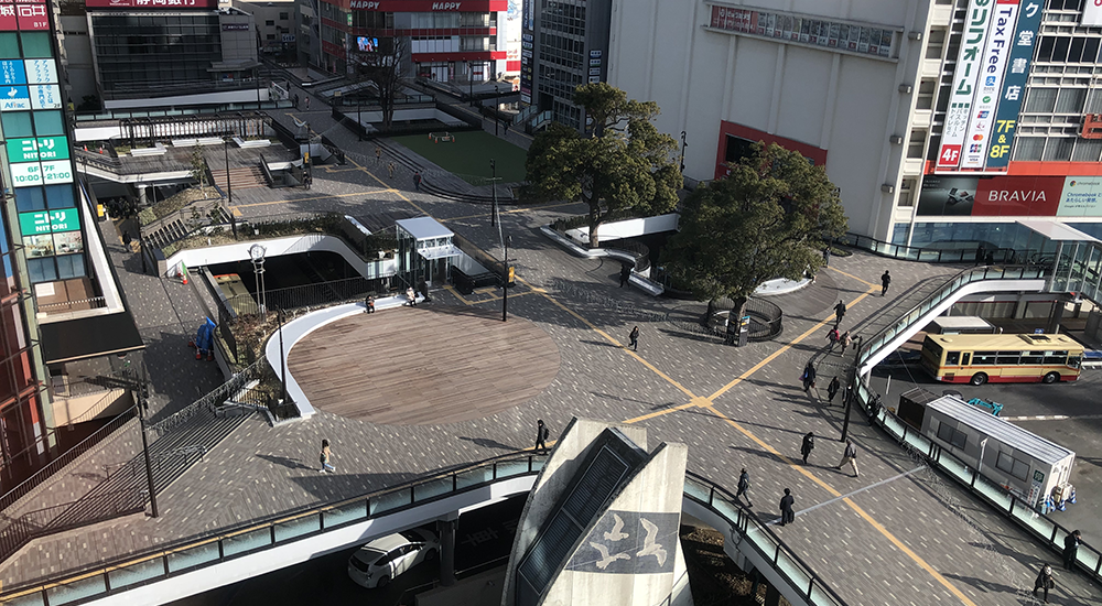 藤沢駅北口ペデストリアンデッキ再整備工事